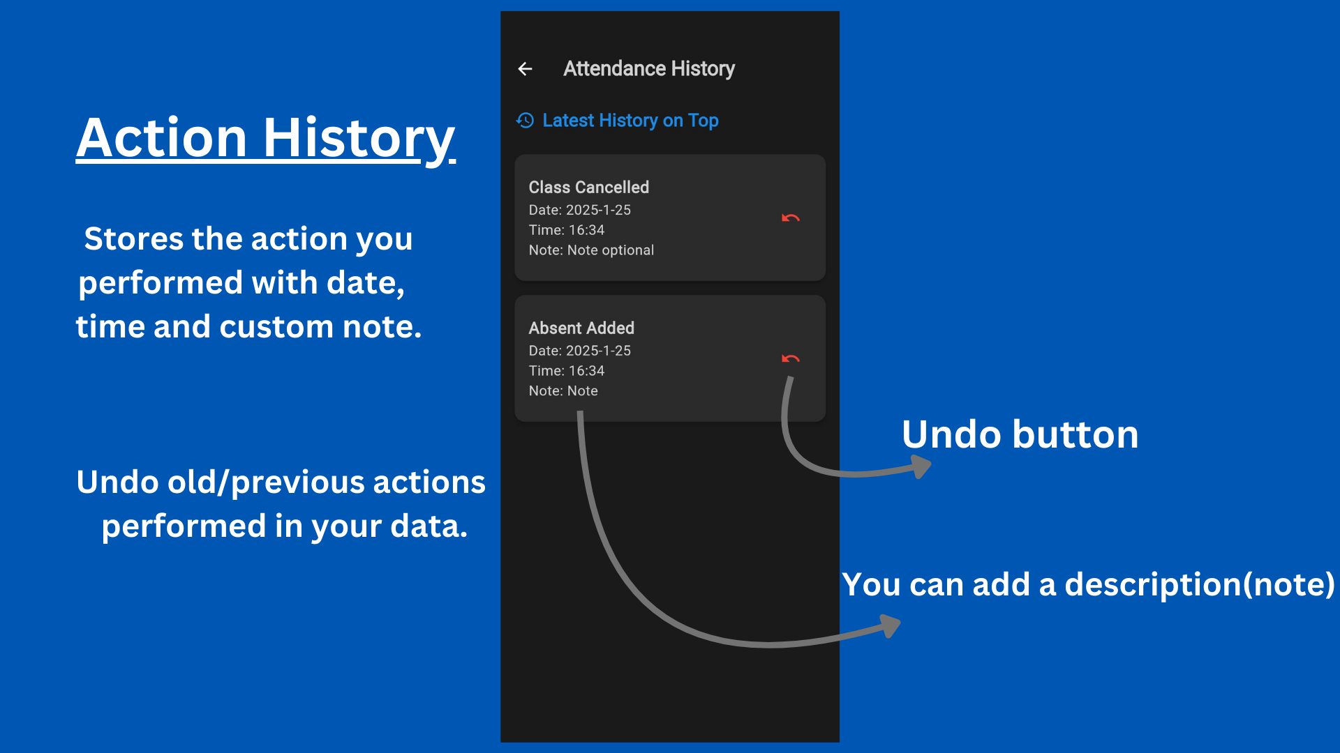 Action History Demo